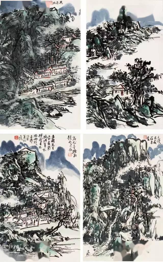 黄宾虹最美的山水画60幅，浑厚华滋，意境深邃，赏心悦目！