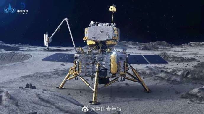 探测器|嫦娥五号最新动态：嫦娥五号正在月面挖土