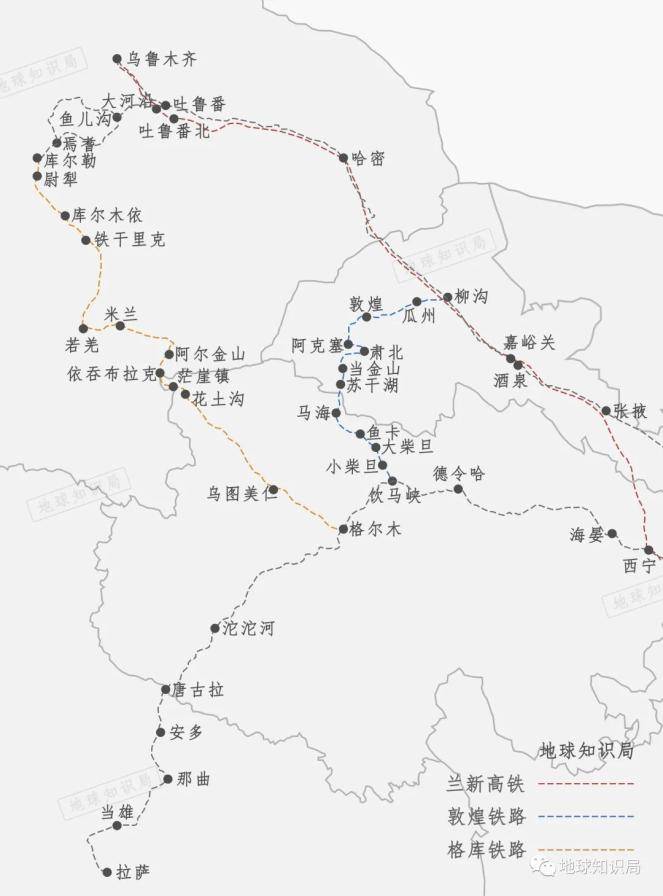 格库铁路新疆段正式建成通车,乌鲁木齐-拉萨实现最短铁路直连