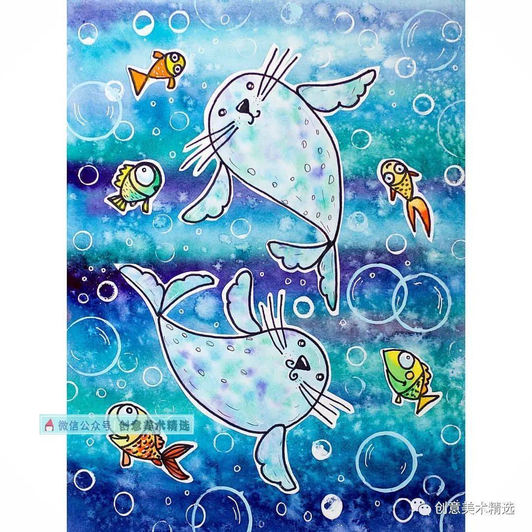 16张想象力十足的创意儿童画形色兼备带给你满满的创作灵感