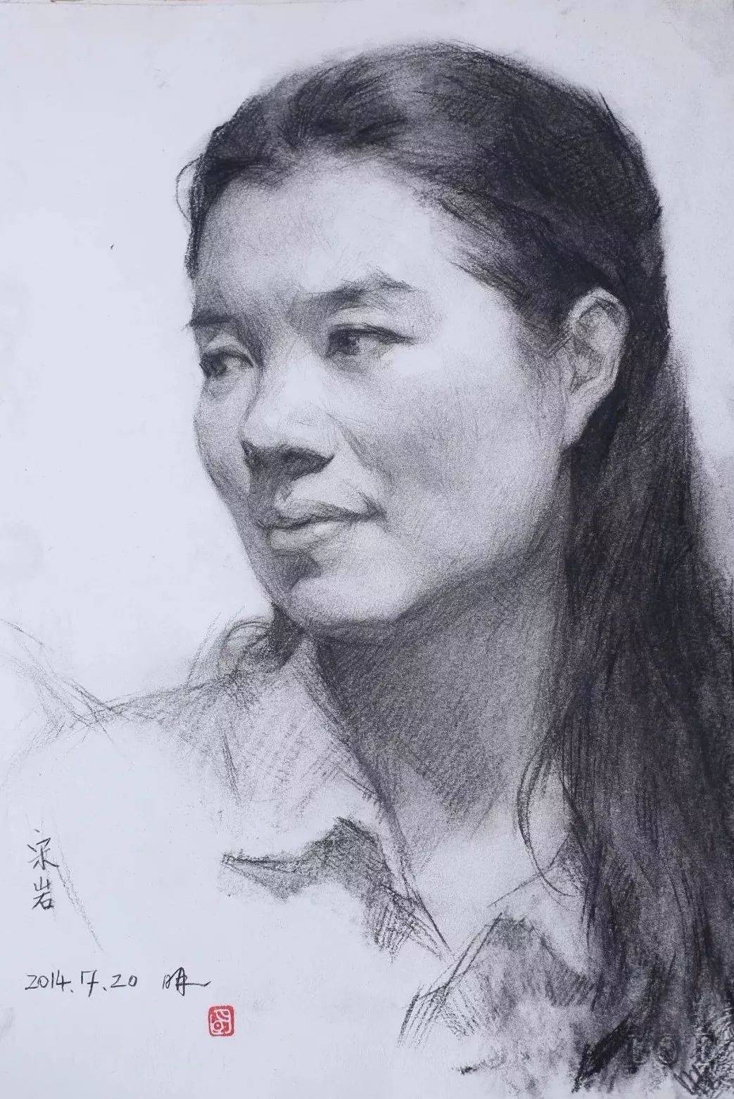 中央美术学院教授于明素描作品欣赏