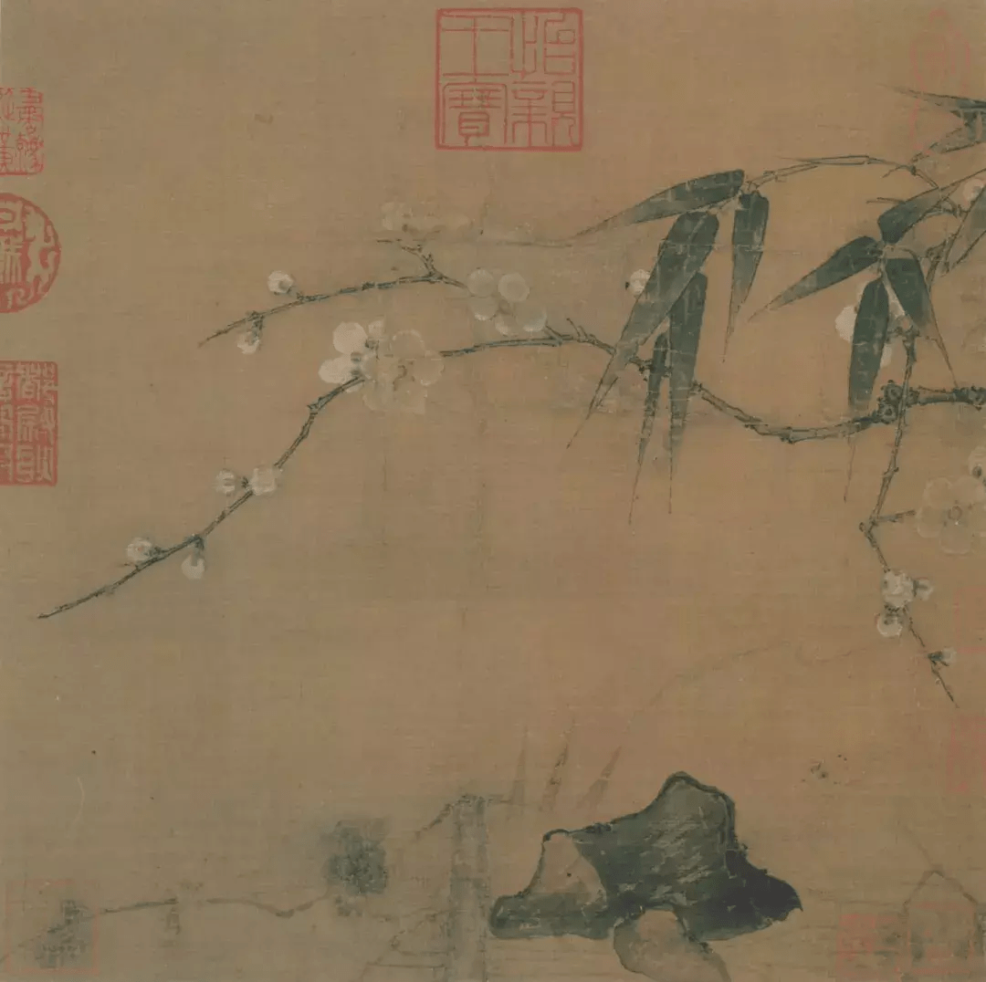 清代 馬元馭 三尺中堂画 花鳥画 肉筆紙本【中国字画】稀少物品 置物 古