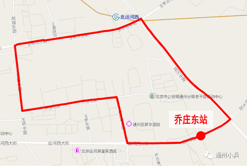 02 新开专208路 中途设站: 乔庄东站,滨河中路,地铁北运河西