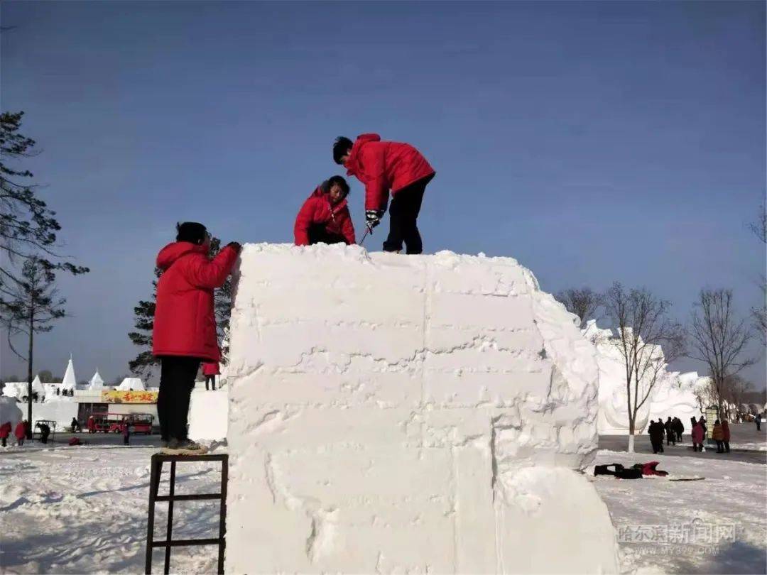 "国赛"开铲!丨第二十七届全国雪雕比赛在太阳岛拉开序幕