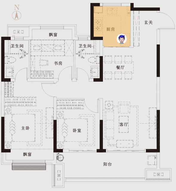 ○ 港龙美的丨云筑户型图 part3 