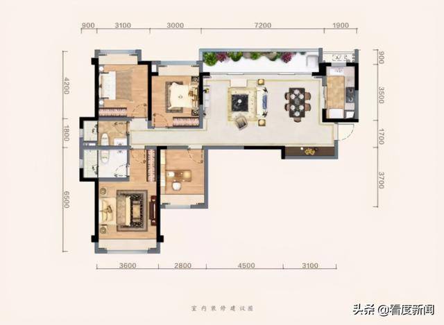 新希望·锦麟府高层136㎡户型图新希望·锦麟府高层155㎡户型图以高层