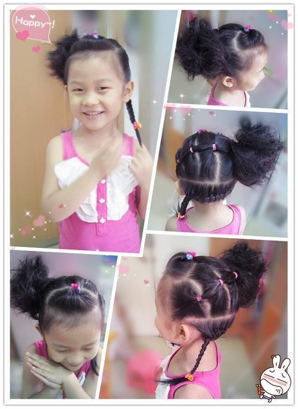 小女孩漂亮发型绑扎方法简单又可爱——辣妈们赶紧收藏吧!