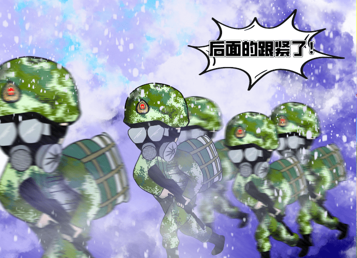 漫画军营拉练途中的那些难忘瞬间