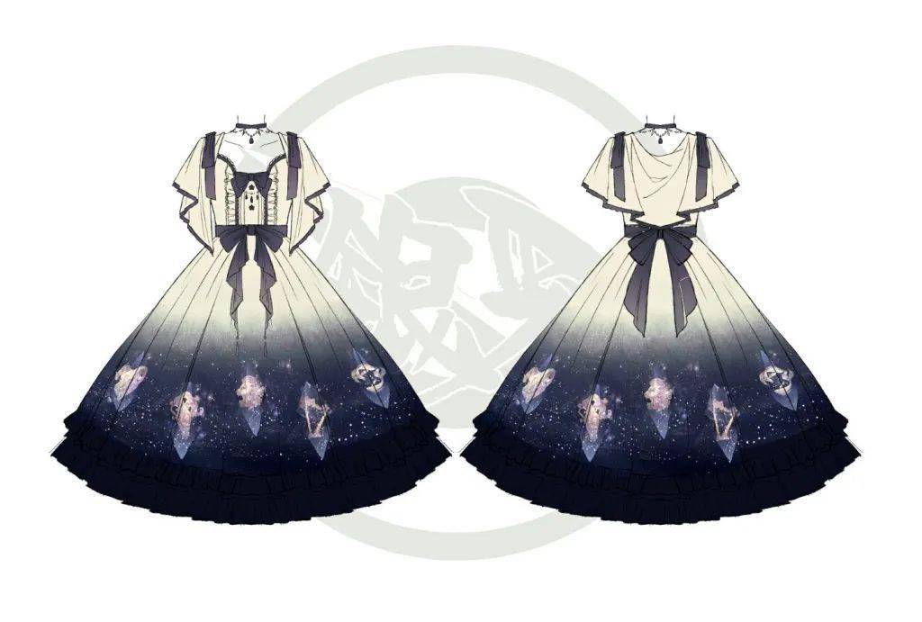 lolita洛丽塔哥特风服饰风格服装设计参考素材