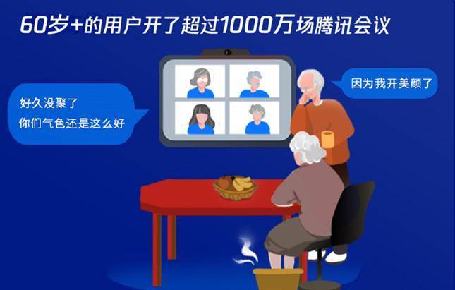 疫情|腾讯发报告：今年60岁以上的用户开了超1000万场会议