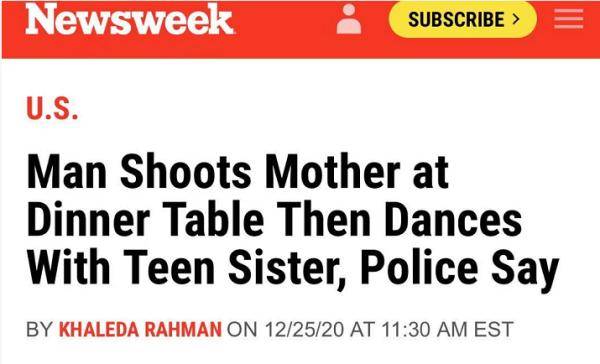 平安夜前夕，他枪杀母亲，然后和妹妹开始跳舞……插图