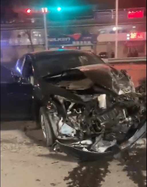 【车祸】现场惨不忍睹!洪洞宾阳街丁字口轿车与出租车