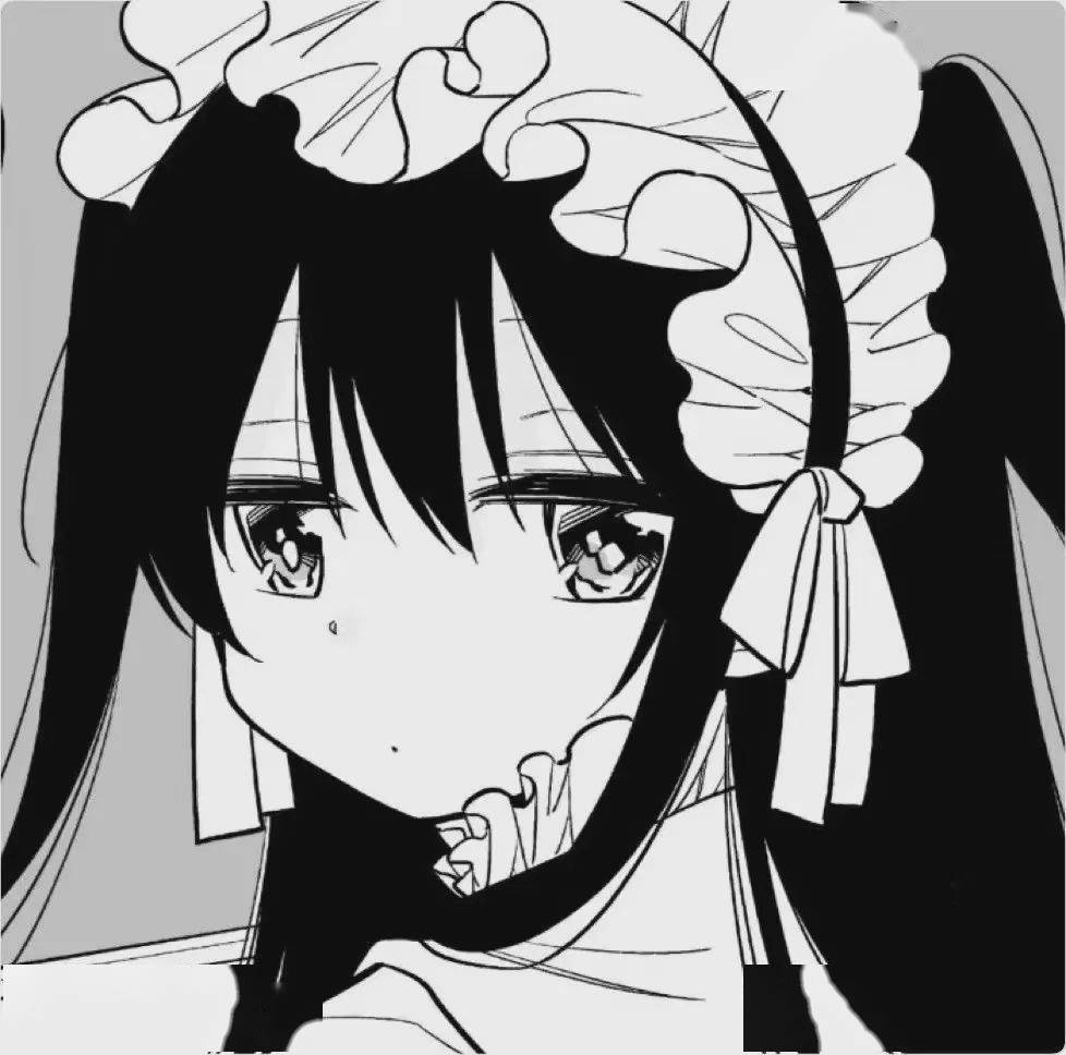 动漫头像敲多男女生黑白漫画风头像爱不释手吖