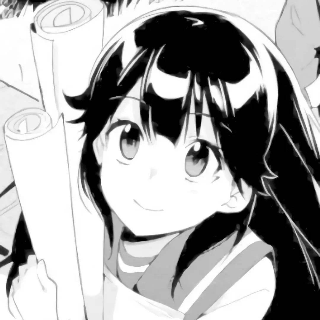 动漫头像敲多男女生黑白漫画风头像爱不释手吖