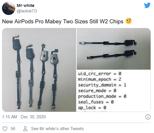 时候|爆料显示苹果将为AirPods Pro 2提供两种尺寸显示