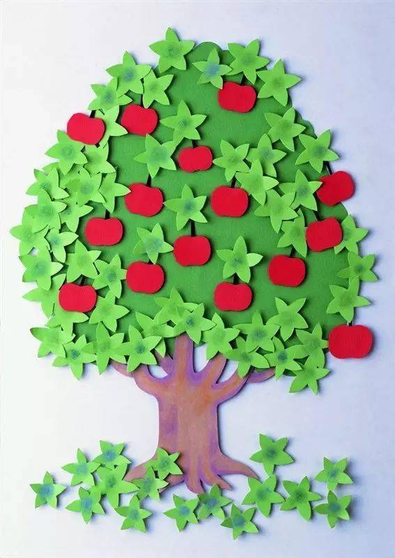 【手工】100张幼儿园创意墙面手工粘贴画,让教室美如画!