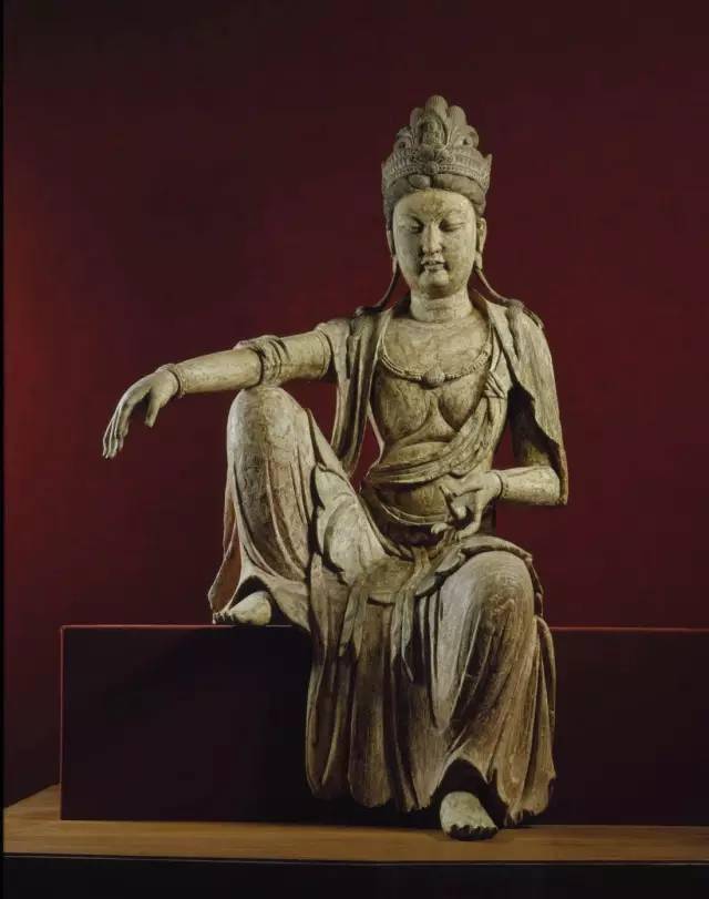 收藏外国博物馆收藏的木雕佛像