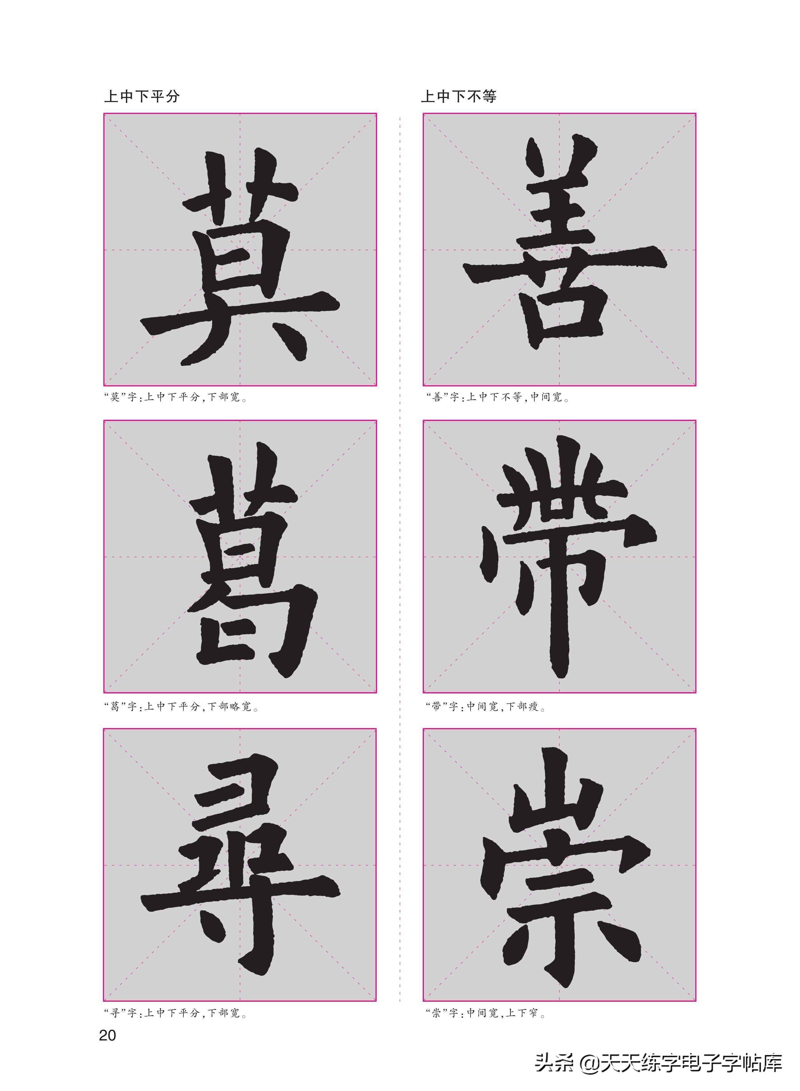 毛笔教程:欧体楷书77页(笔画+部首+独体字