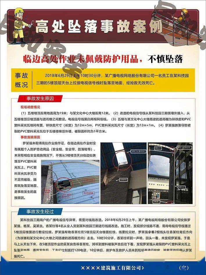 最新推出《施工现场高处坠落事故案例》之一:临边坠落_手机搜狐网