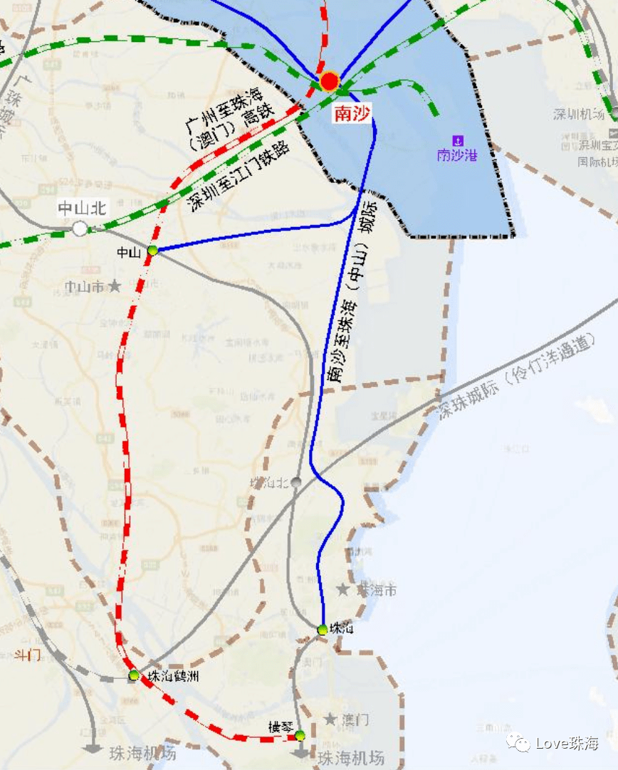 广东发改委公布路线!广珠澳高铁,广州地铁珠海延伸线