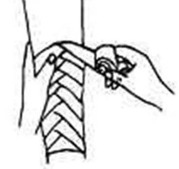 "8"字形包扎法:用于肩,肘,腕,踝,等关节部位的包扎和固定锁骨骨折.