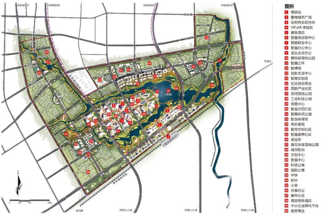 璧山高铁站前片区城市设计,已通过规委会审议