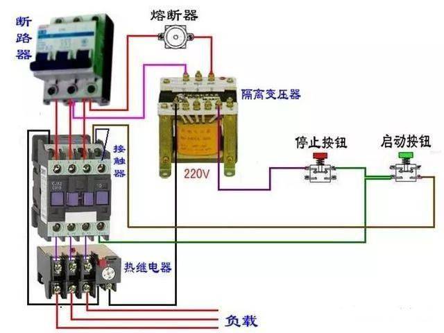 135张图!开关,电机,断路器,电热偶,电表接线图大全!