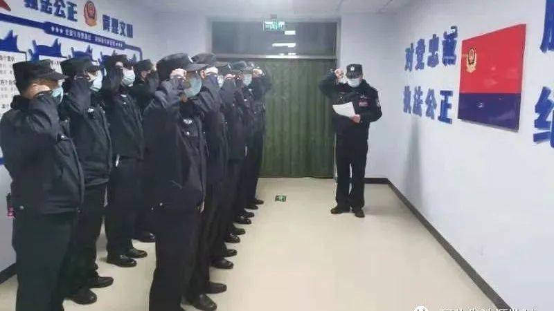 1月10日,在第一个中国人民警察节,河北省沽源监狱组织封闭执勤,备勤