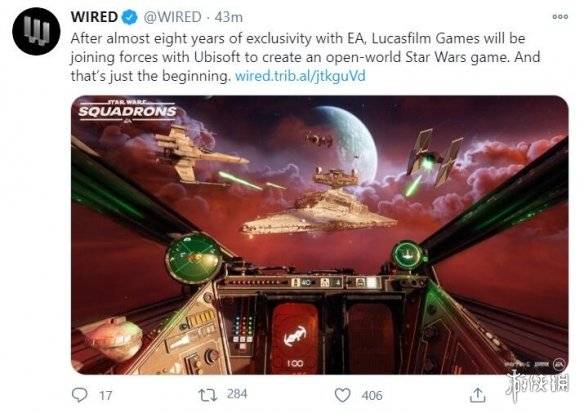 大新闻：育碧将制作《星球大战》新游戏脱离EA怀抱
