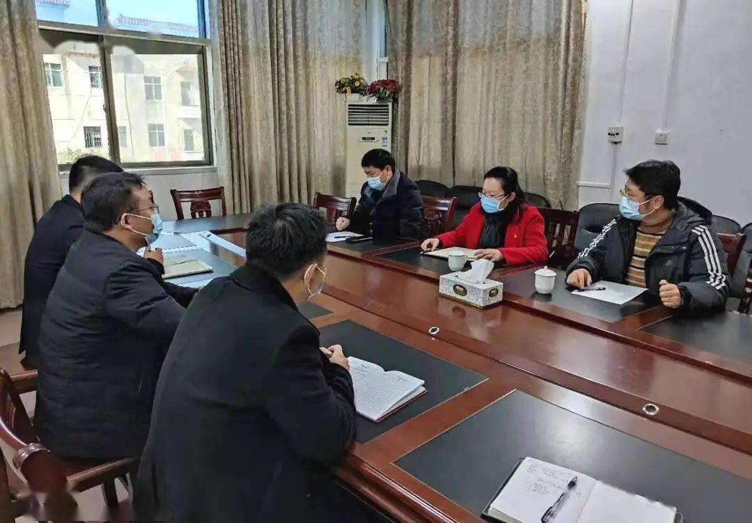 一行深入三板桥乡调研村"两委"换届及党建工作,乡党委书记李炎明陪同