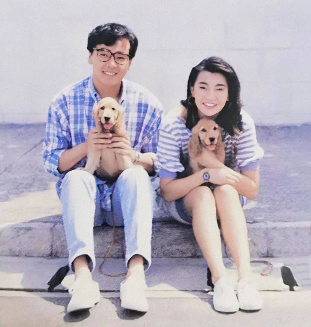 张曼玉,尔冬升以及他们的爱犬