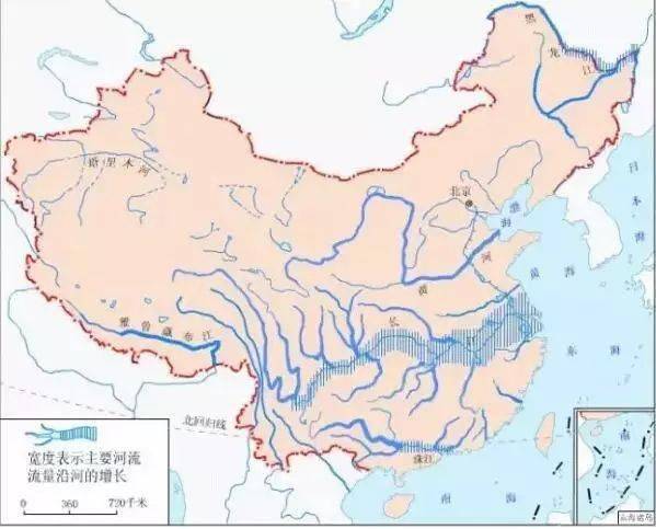 越过海岸,太空船正式进入中国上空,四条悠长的大河,在巨大的舞台上