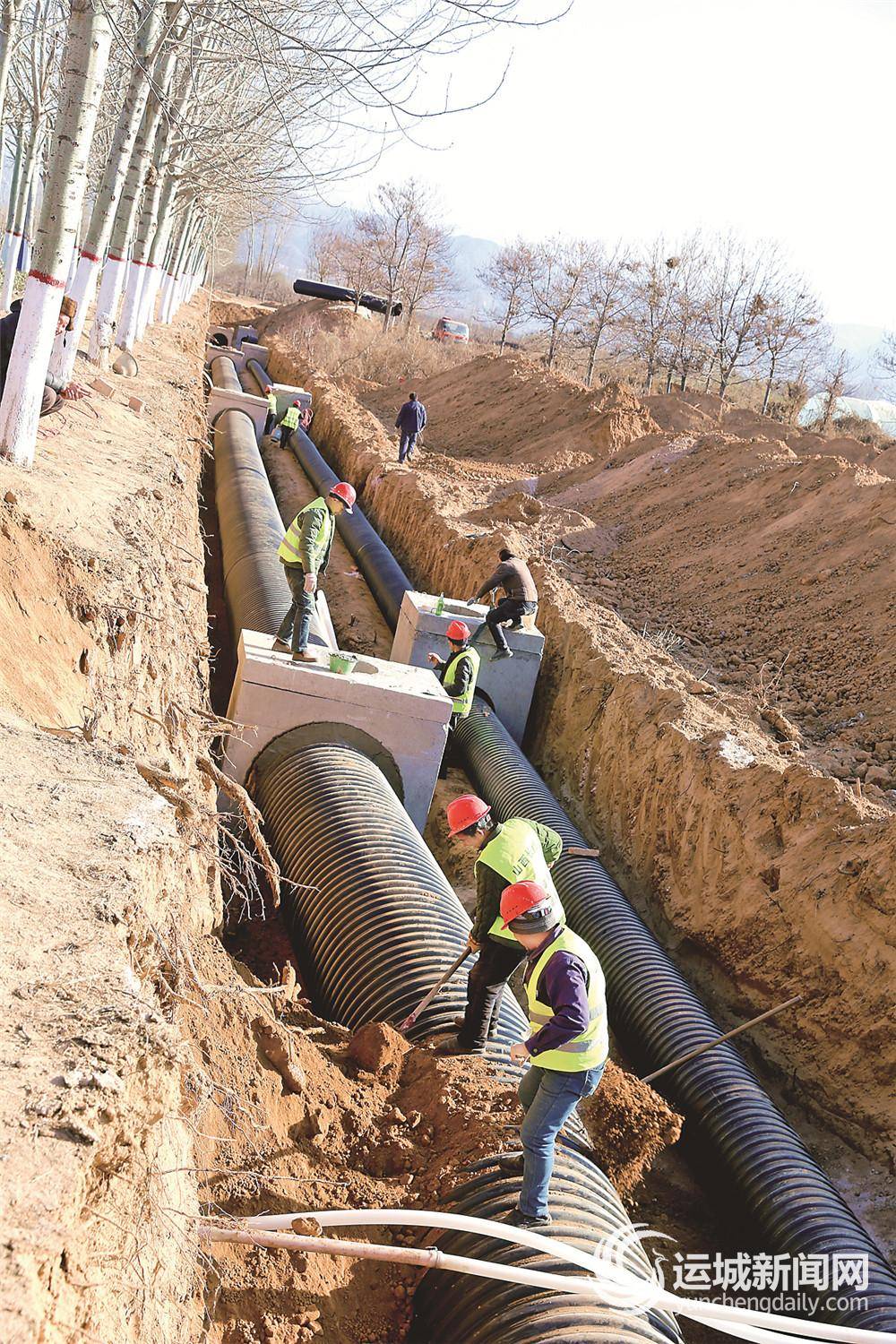 夏县加大市政工程建设力度_雨水管