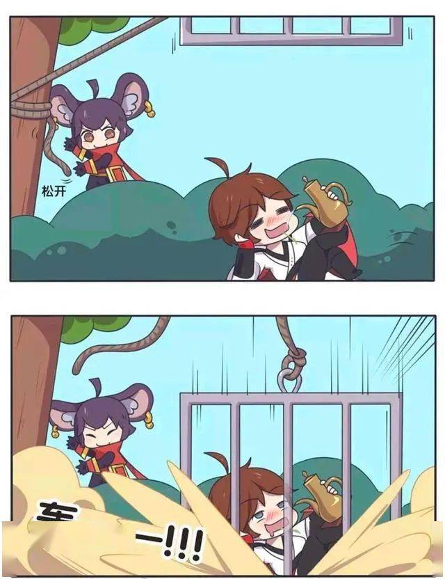 王者荣耀漫画:李白都被关进了铁笼子里,他为什么还能笑得出来?