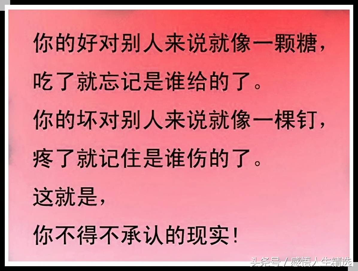 人,不能太心软了