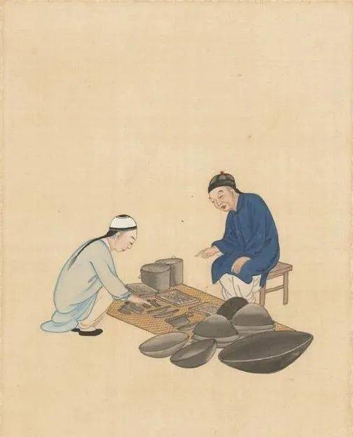 清朝民间市井行当图