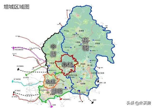 广州增城主要板块讲解!了解各区楼市和交通枢纽分配!
