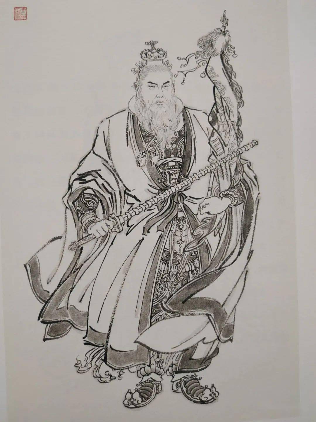 姜尚字子牙,即姜太公.元始天尊名下,法宝杏黄旗,打神鞭,坐骑四不像.