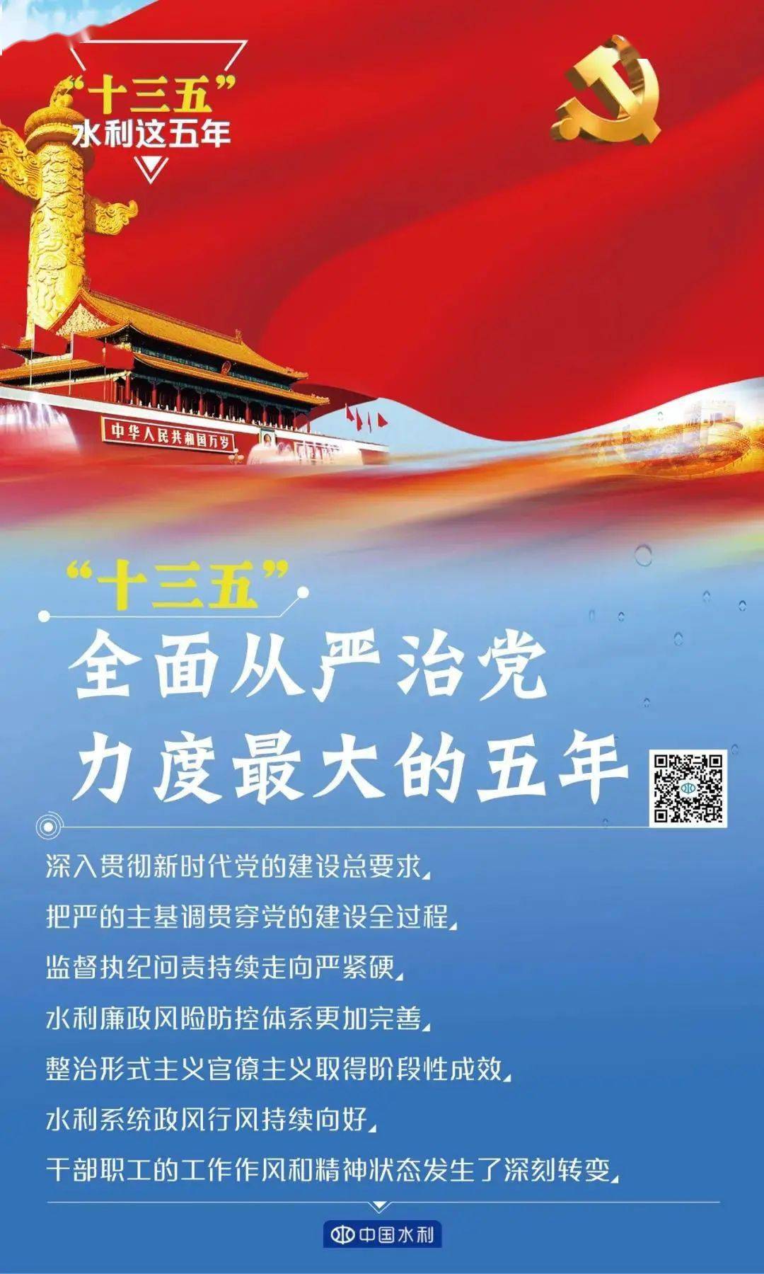 七张海报带你了解十三五水利的这五年