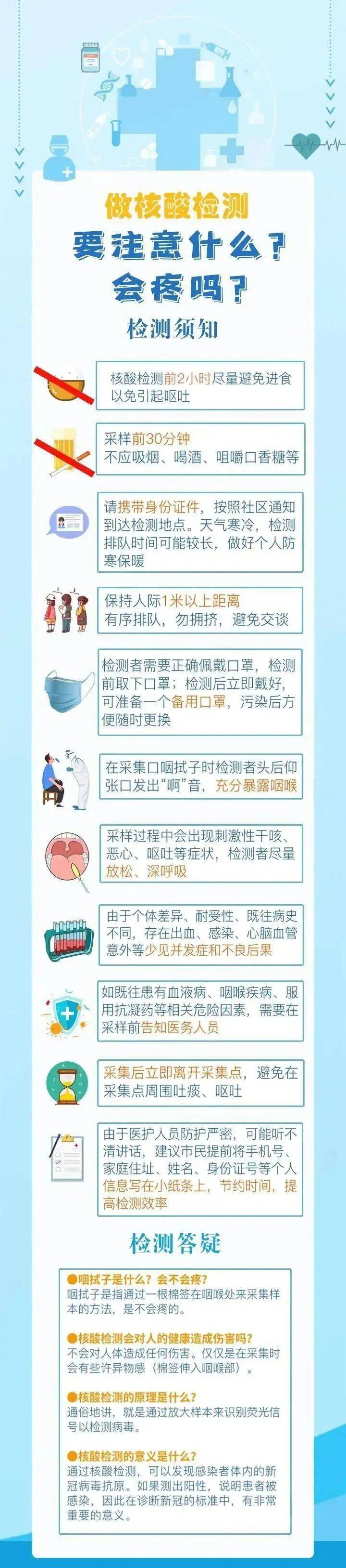 去医院做核酸检测,应注意什么?