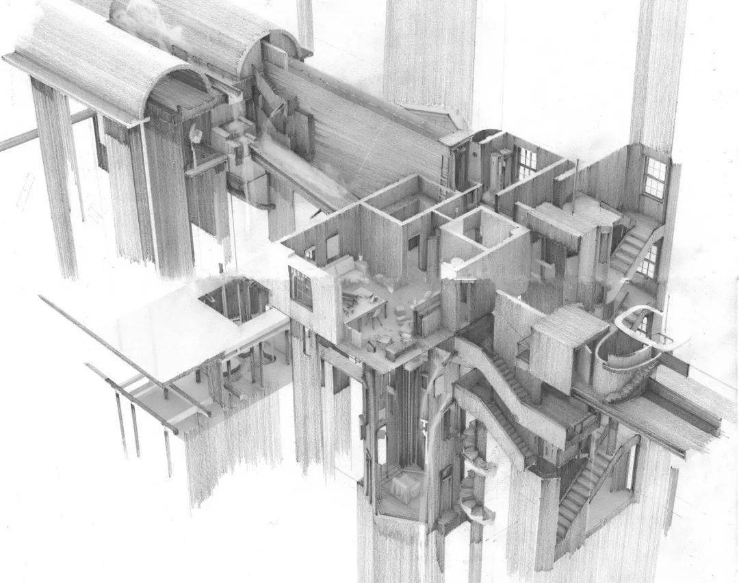 制图奖的总冠军是ucl巴特利特建筑学院的clement laurencio设计的5号