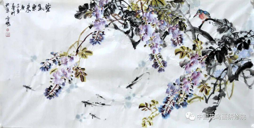 中国花鸟画研修院"写意紫藤"网络研修班招生简章!