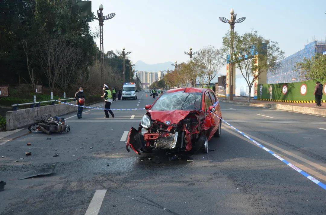 "这里发生了交通事故"2月1日早上九点四十五分左右,市公安局交警