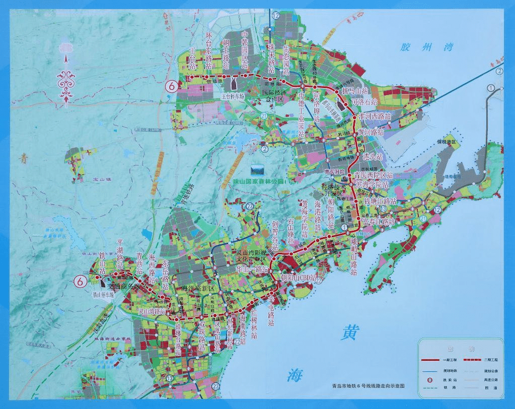 最新青岛地铁6号线首个车站主体工程开挖完成