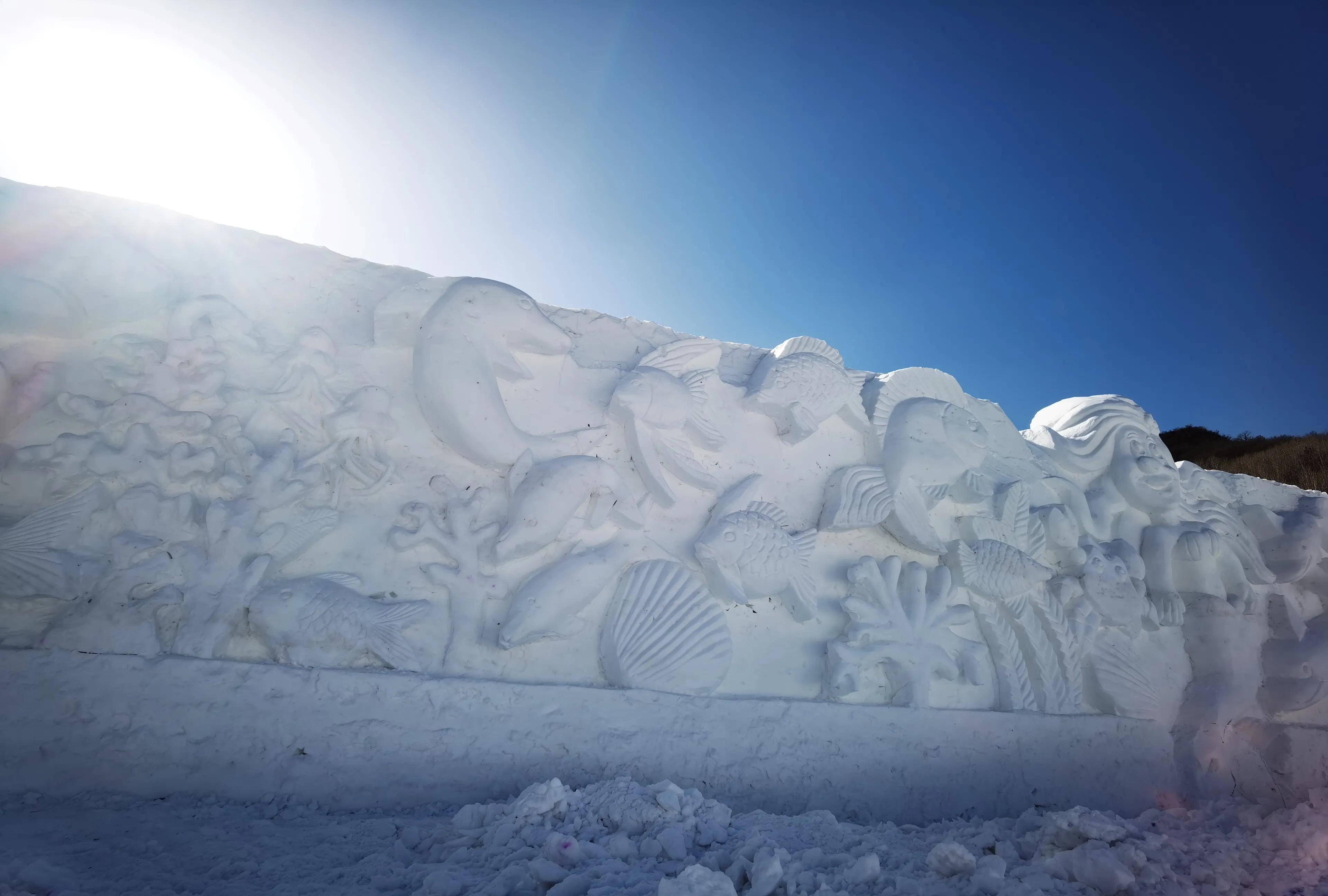 北京延庆玉渡山丨雪雕雪乡雪世界