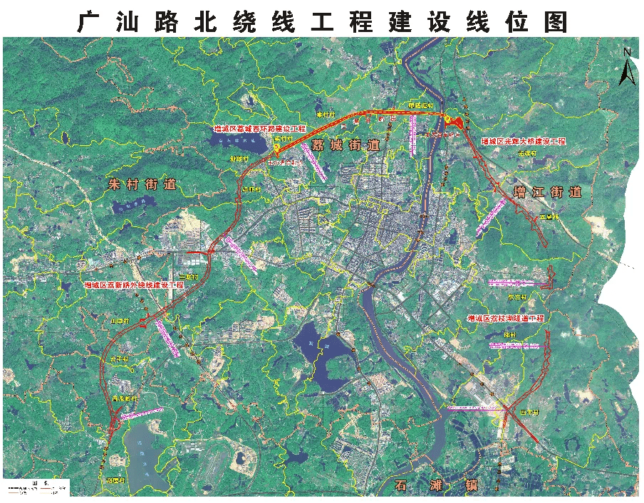 工程按照一级公路结合城市主干道,双向6车道时速80公里的标准建设,设