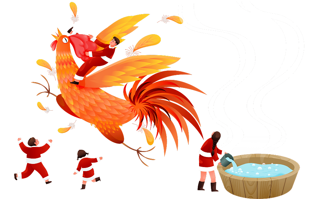 传统民俗·肆 | 腊月二十七,宰年鸡_公鸡