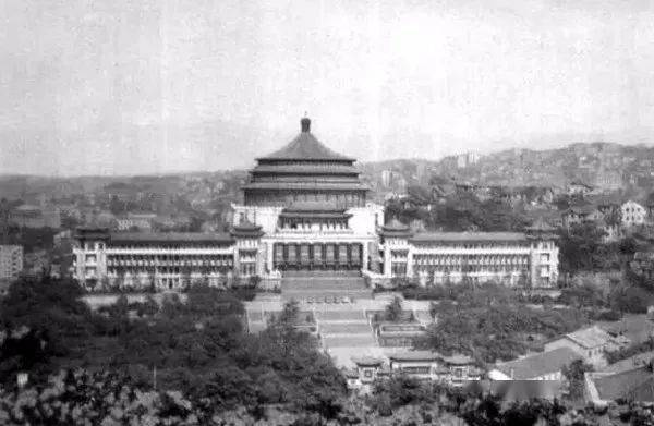 1970年代,重庆,人民大礼堂.