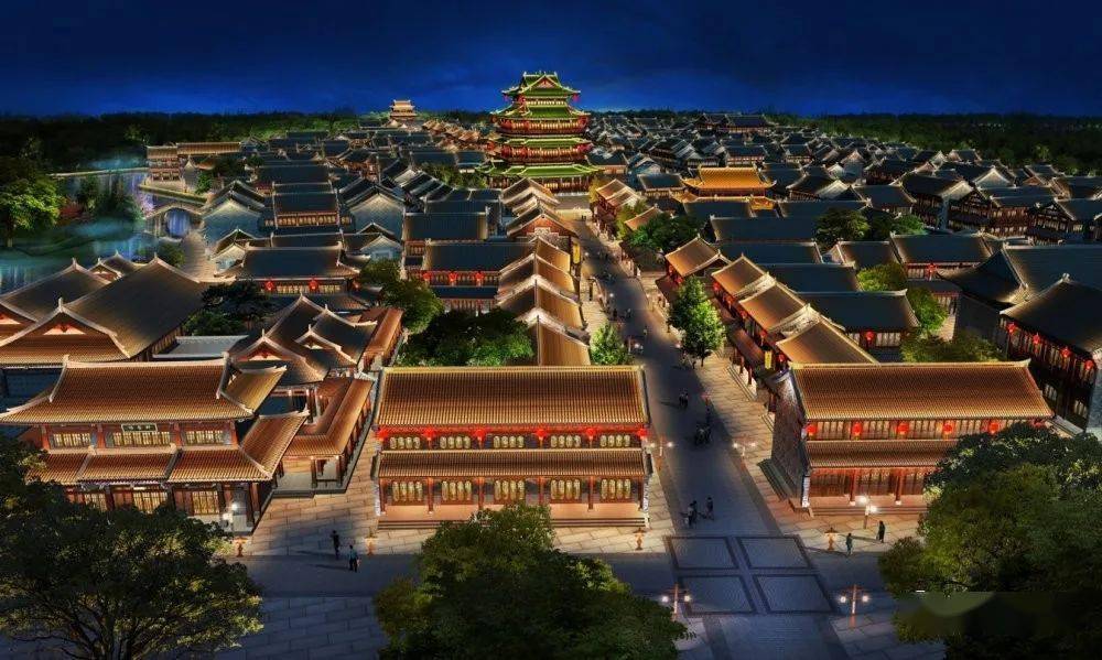 莒国古城自开始建设就备受期待,如今峥嵘已显,配上华丽酷炫的灯光,定