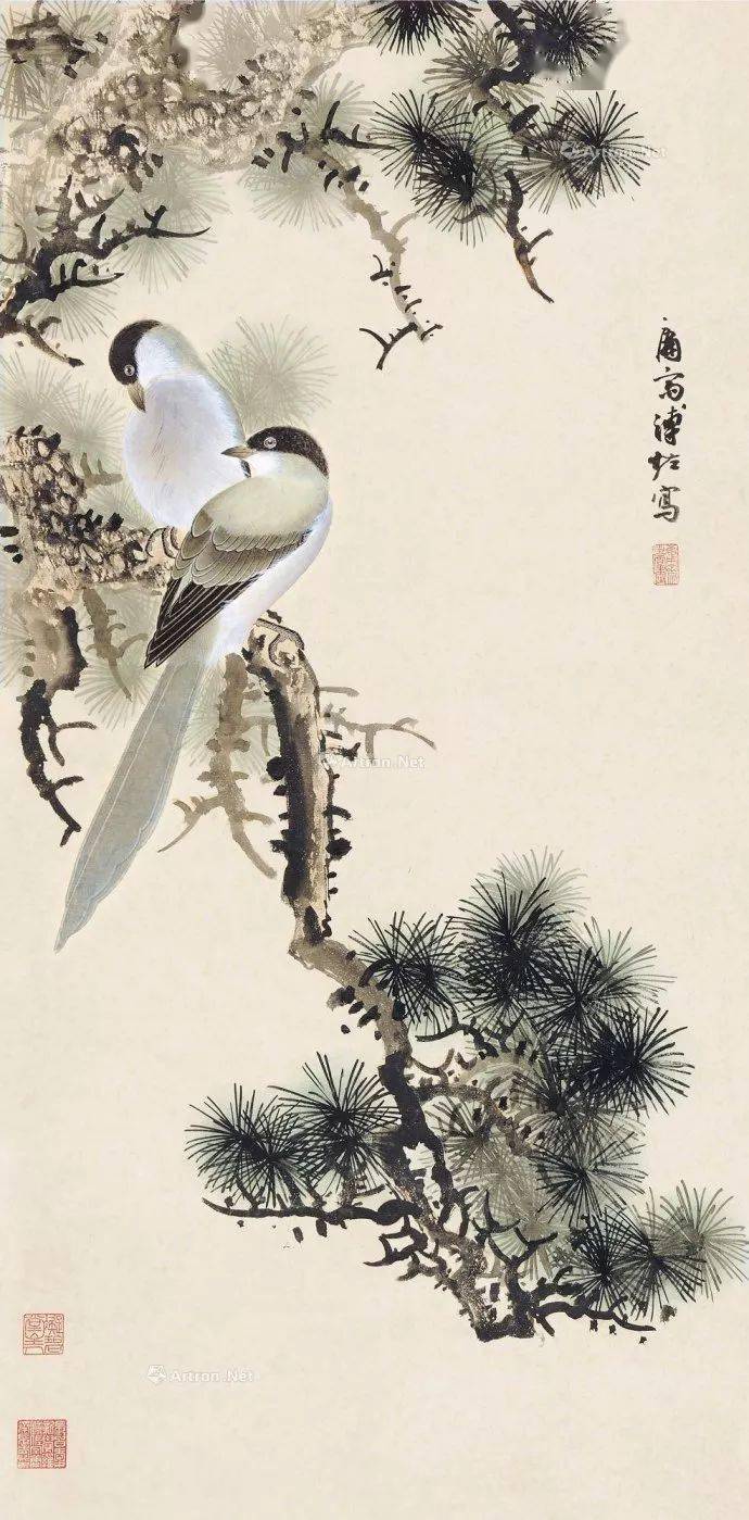 溥佐笔下双飞翼好美